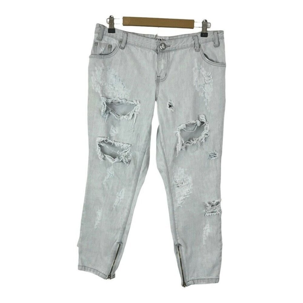 One By One Teaspoon Womens Size 0 Trashed Freebirds Distressed Jeans
